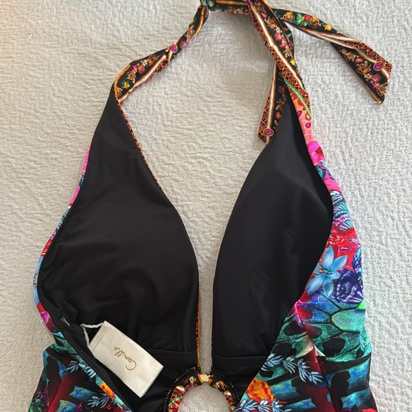 Camila Ring Detail Plunge V One Piece, X-Small, $359 - Picture 16 of 16